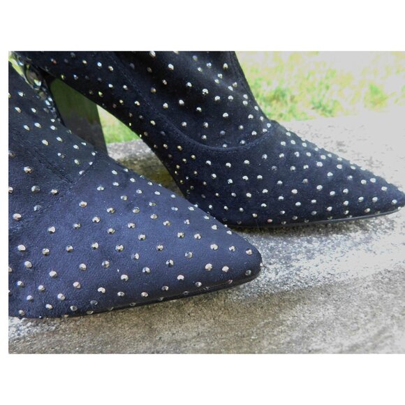 Bling Crystal Ankle Stretch Boots Size 9 - Picture 4 of 6